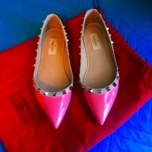 Valentino pink flats